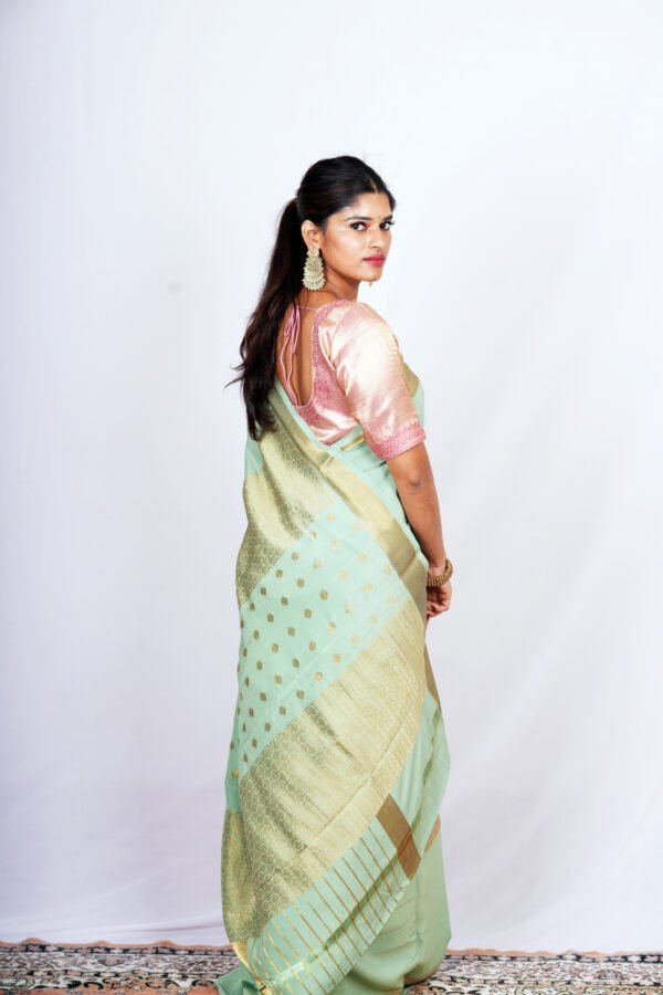 KUSUM REKHA - Made to order in gold lace zari - Image 2